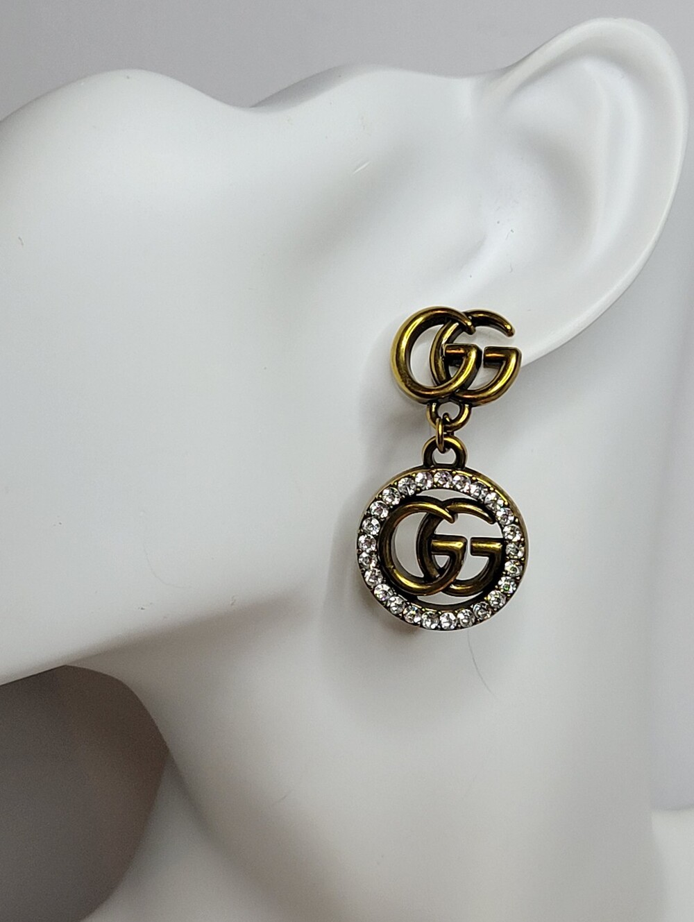 GG Crystal Earrings, New